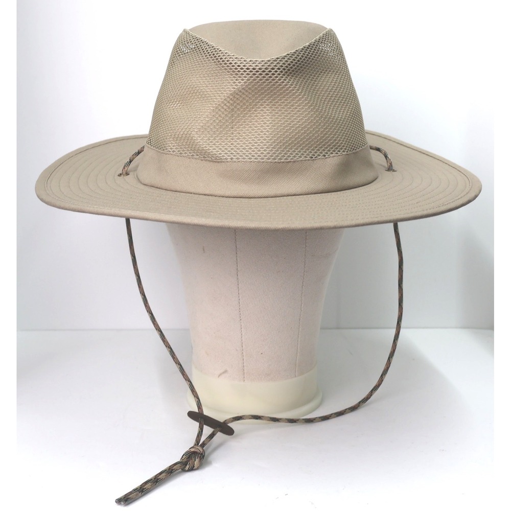 Ozark Trail Outdoor Sun Hat L/XL Khaki New Mesh Ventilated Boonie Wide Brim